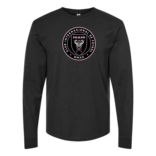 Men's Inter Miami FC Cotton Long Sleeve T-Shirt