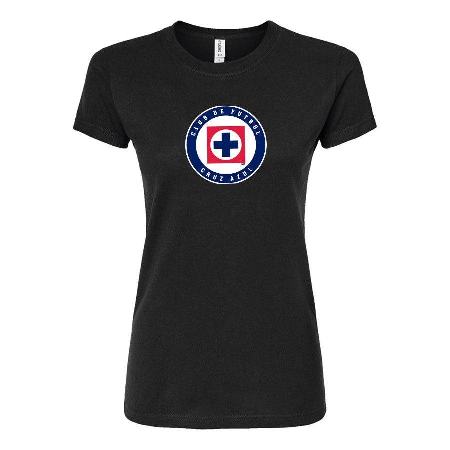 Women's Cruz Azul Football Club Round Neck T-Shirt