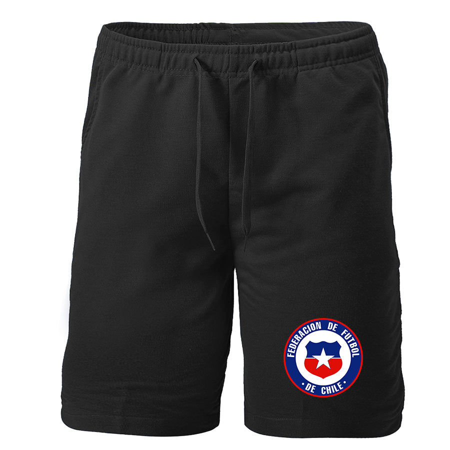 Men's Chile National Soccer Team  Athletic Fleece Shorts