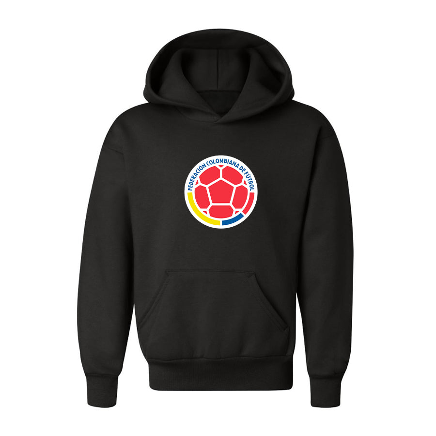 Youth Kids Colombia National Soccer Team Pullover Hoodie