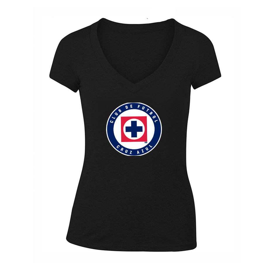 Women's Cruz Azul Football Club V-Neck T-Shirt