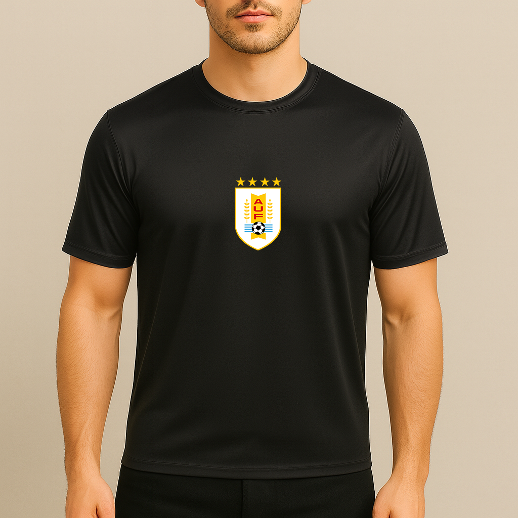 Men's Uruguay National Soccer Team Polyester T-Shirt
