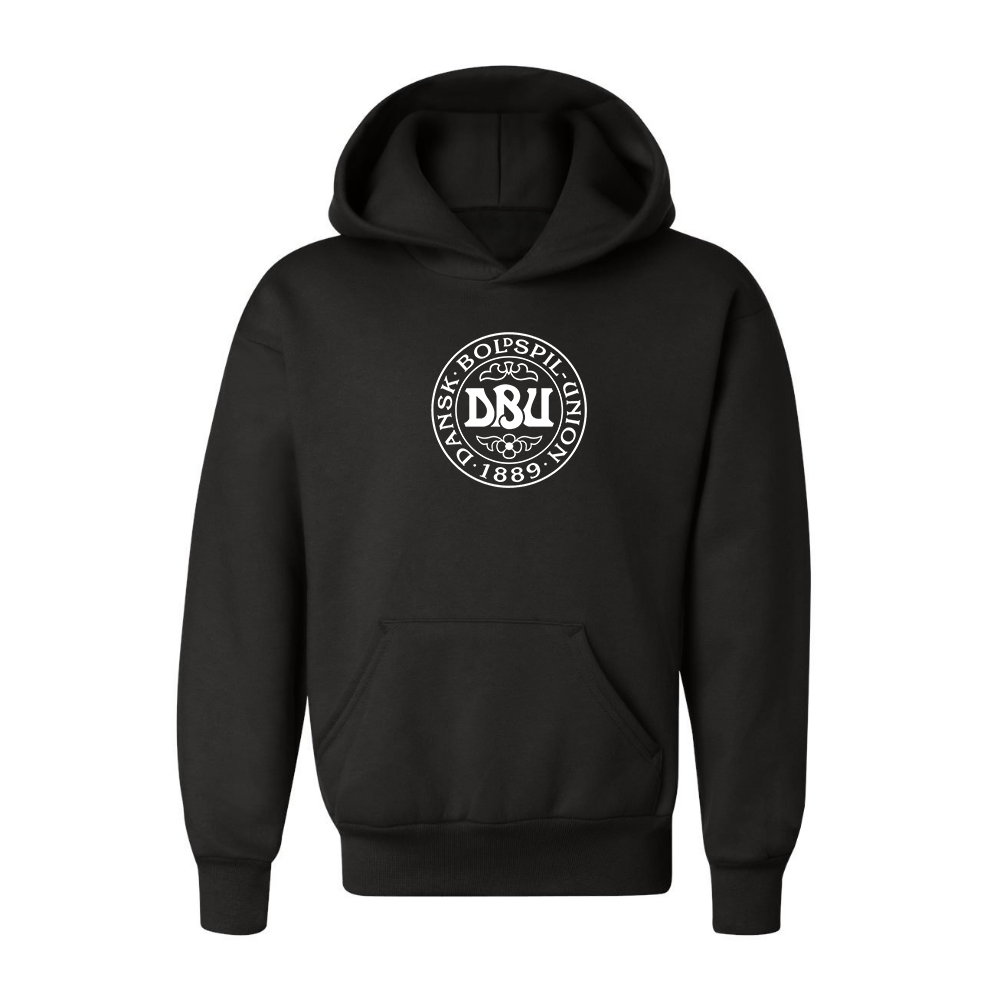 Youth Kids Denmark Soccer Pullover Hoodie