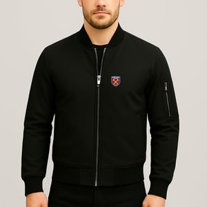 Men's West Ham United FC Lightweight Bomber Jacket Windbreaker Softshell Varsity Jacket Coat