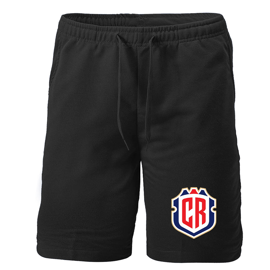 Men's Costa Rica National Soccer Team Athletic Fleece Shorts