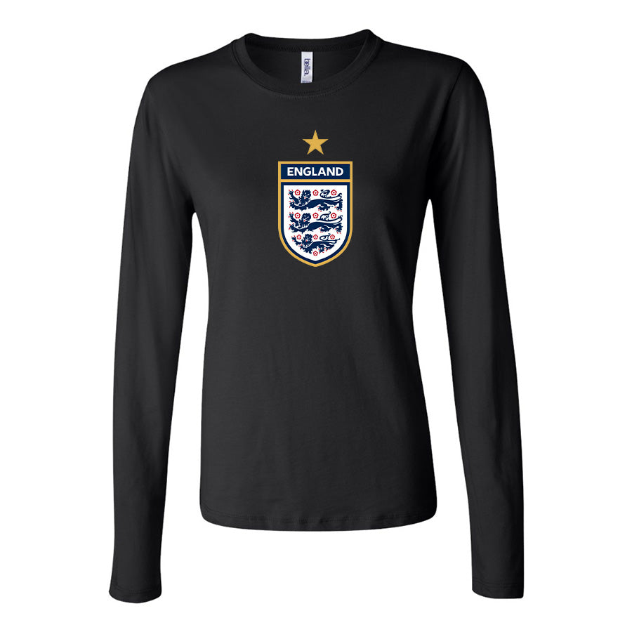 Women's England National Soccer Team Long Sleeve T-Shirt