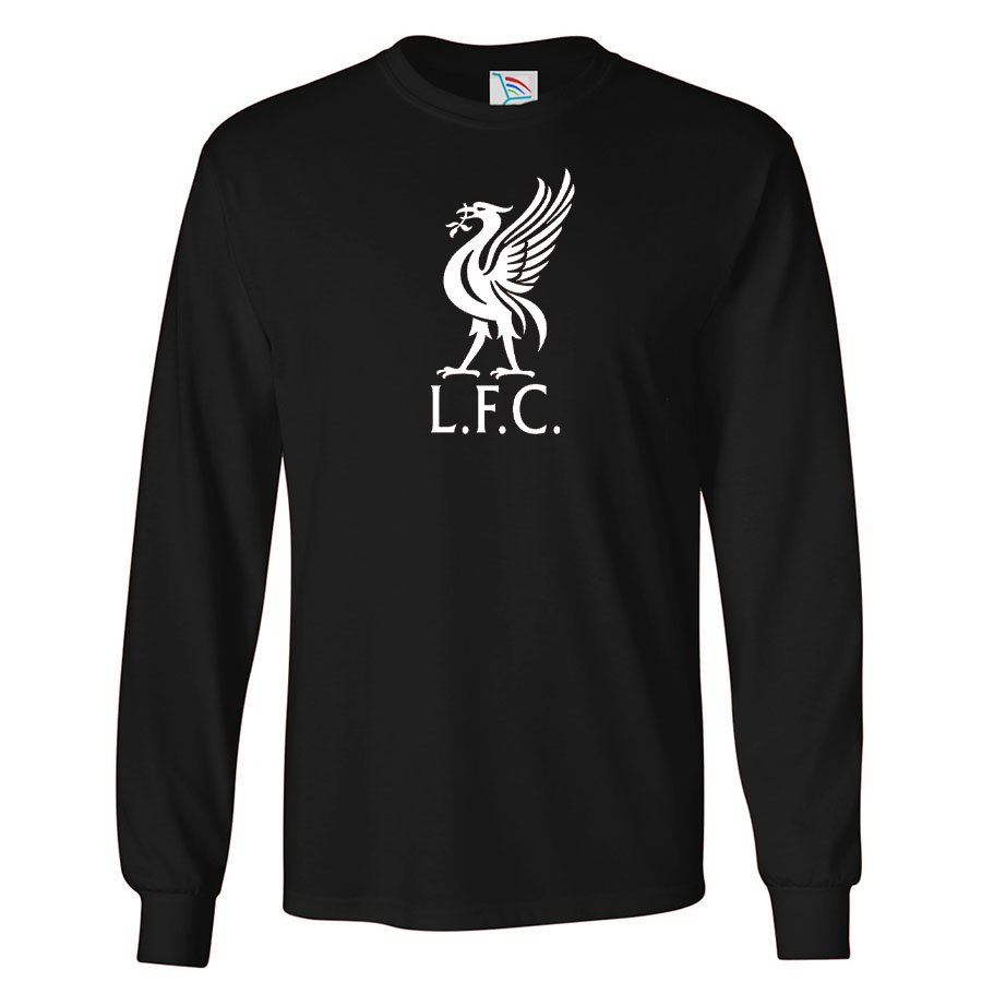 Men's Liverpool L.F.C. Soccer Cotton Long Sleeve T-Shirt