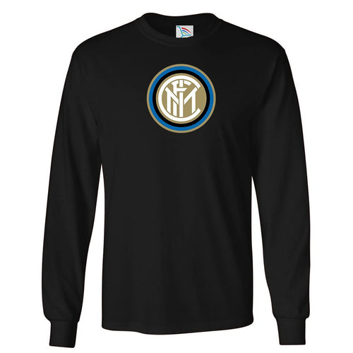 Men's Inter Milan Soccer Cotton Long Sleeve T-Shirt