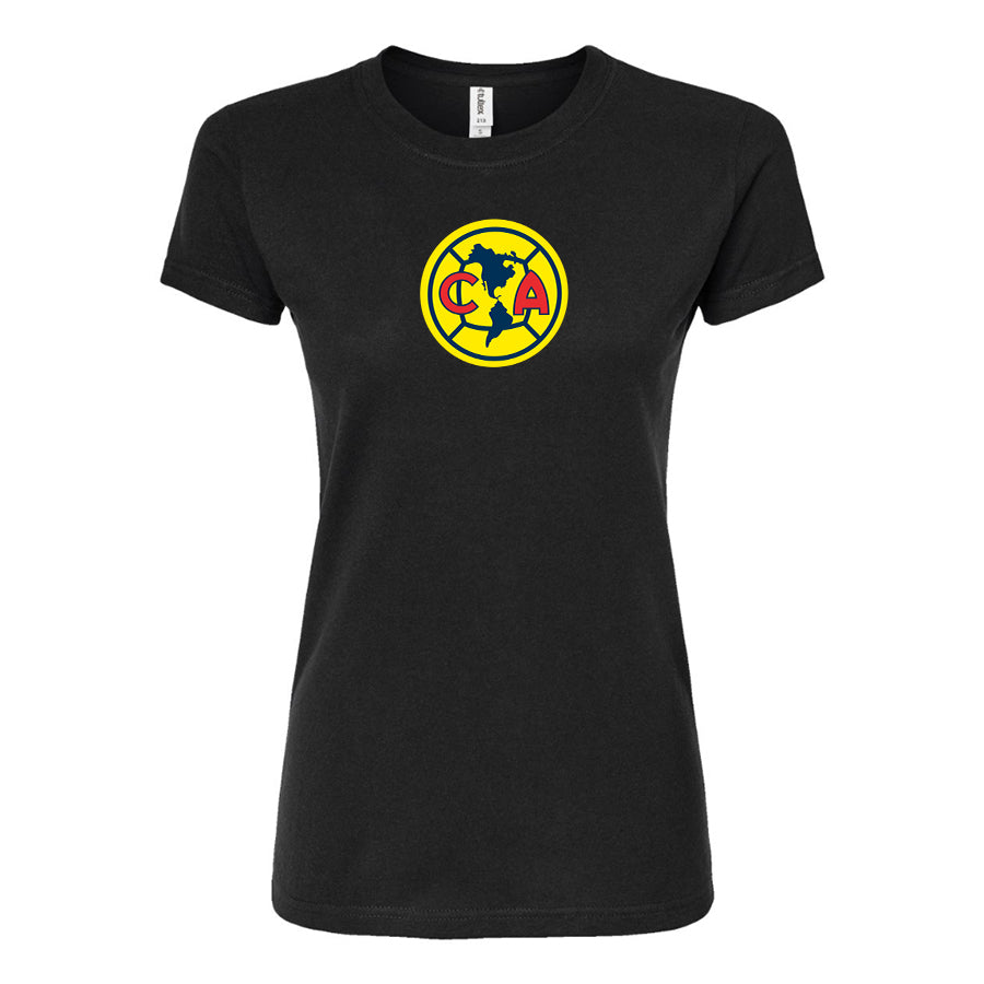 Women's Club America Football Round Neck T-Shirt