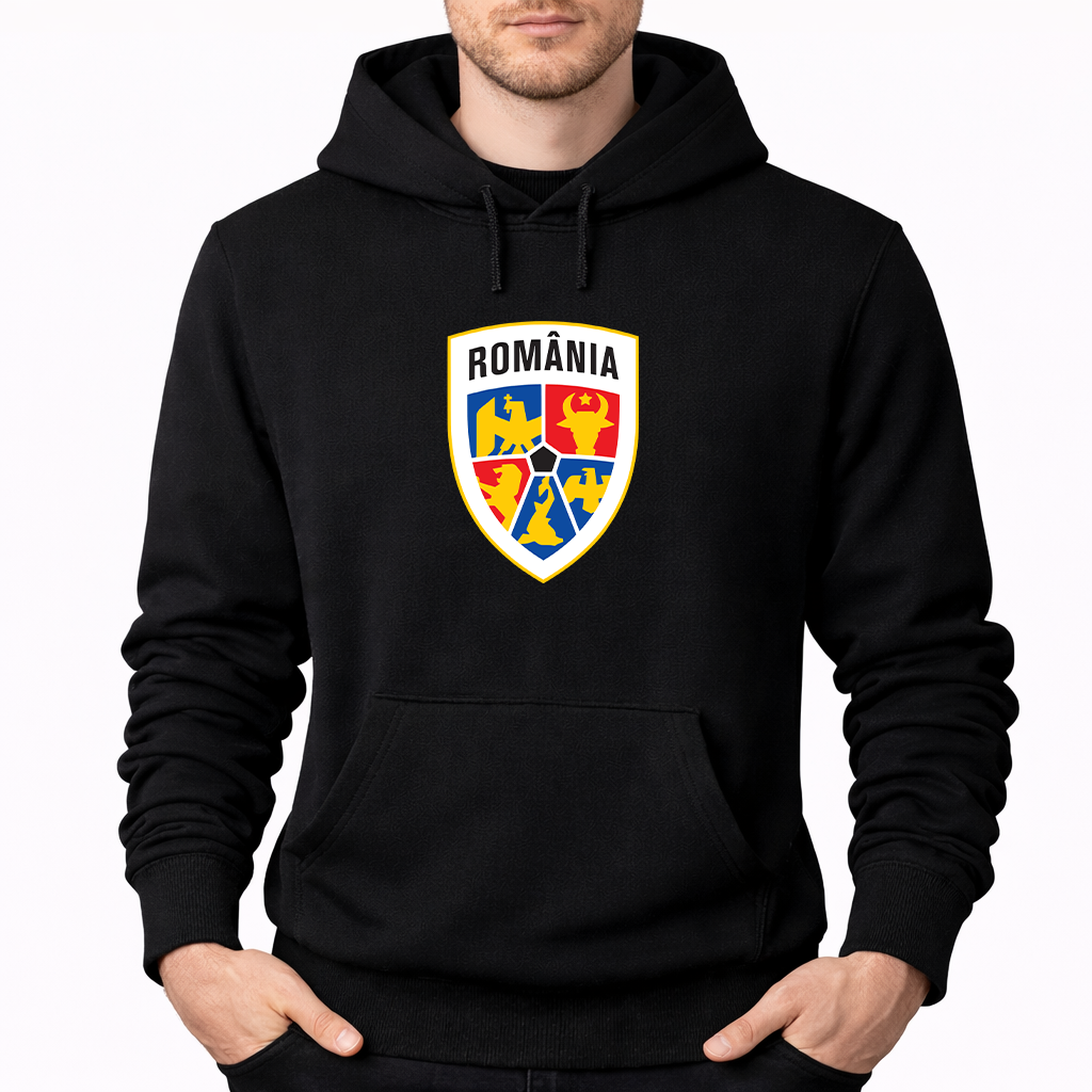 Men's Romania National Soccer Team Pullover Hoodie