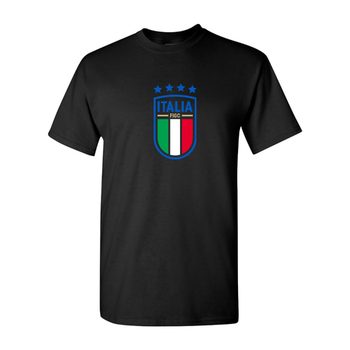 Men's Italy National Soccer Cotton T-Shirt