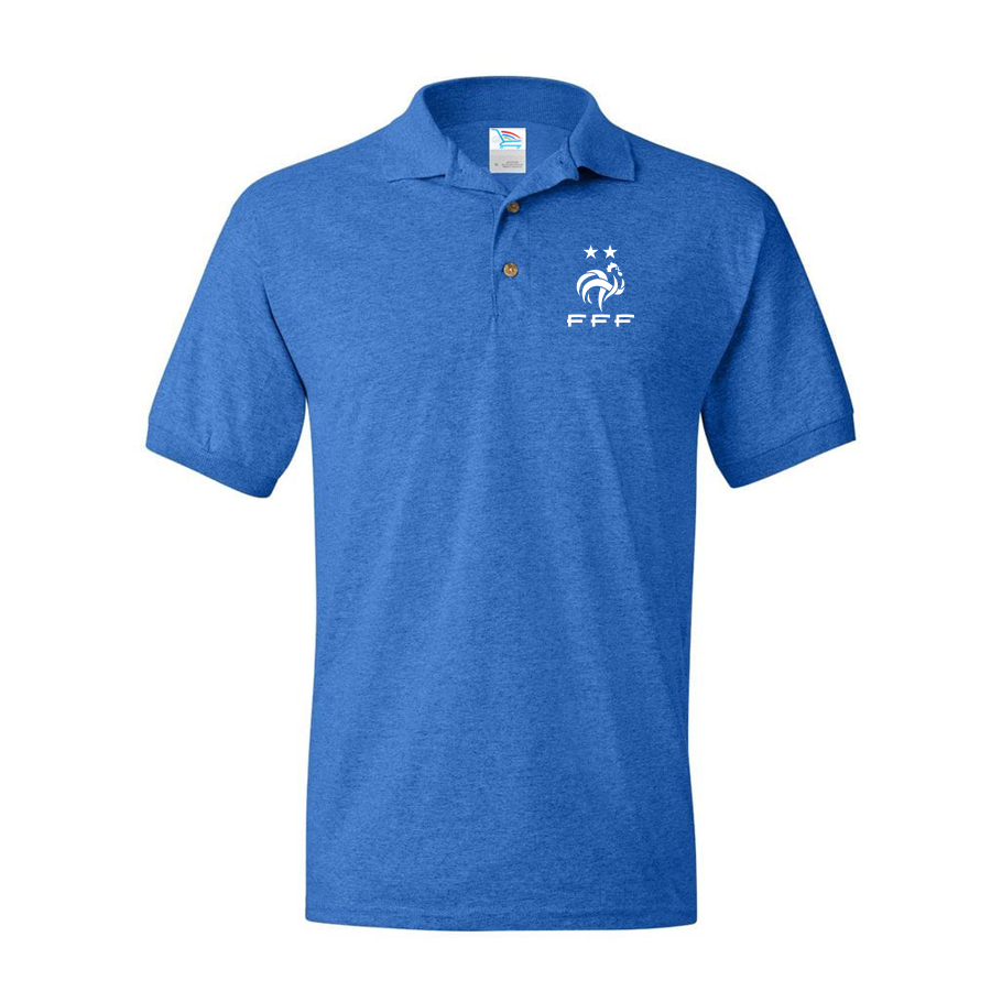 Men's France Soccer Dry Blend Polo