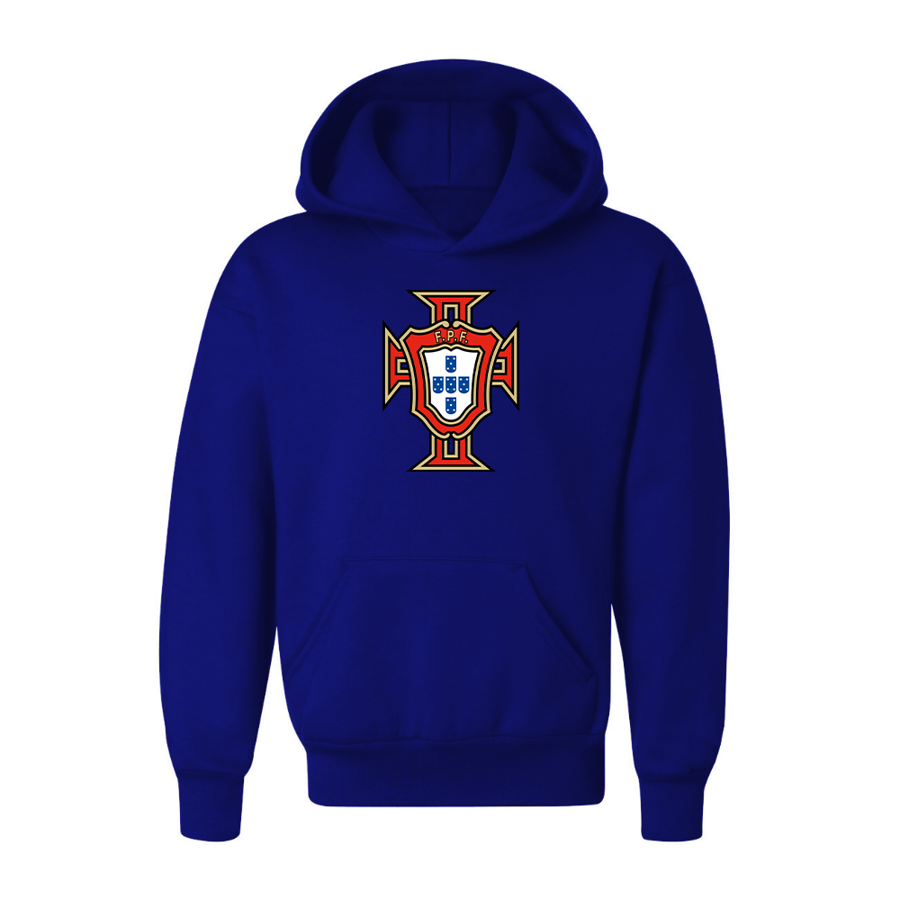 Youth Kids Portugal National Soccer Team Pullover Hoodie