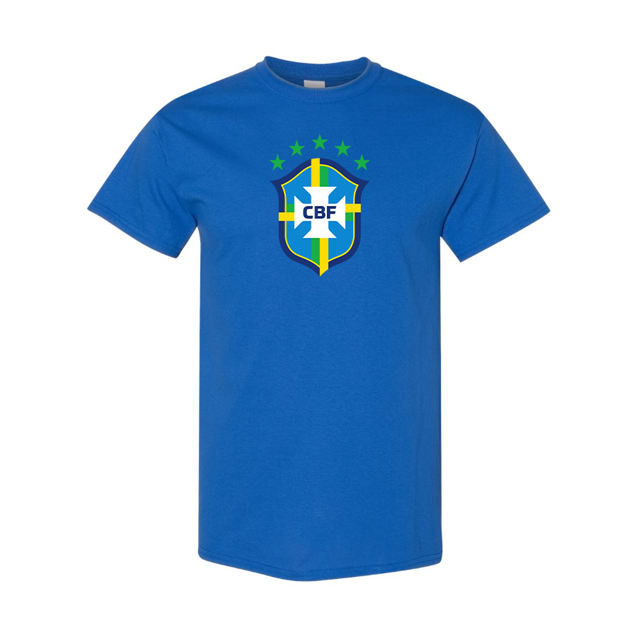 Youth Kids Brazil National Soccer Team Cotton T-Shirt