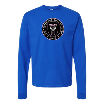 Men's Inter Miami FC Cotton Long Sleeve T-Shirt