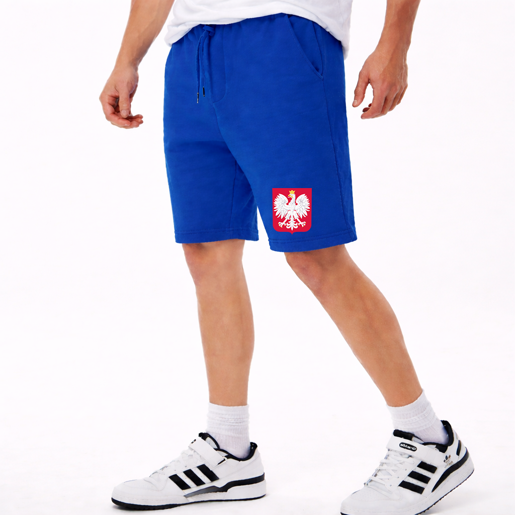 Men's Poland National Soccer Team Athletic Fleece Shorts