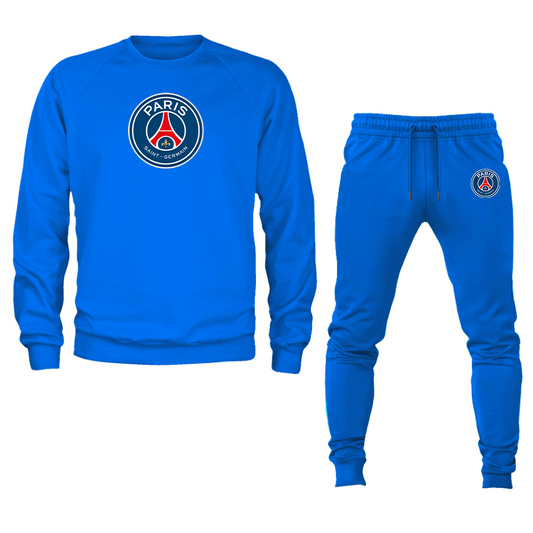 Men’s Paris-Saint Germain Soccer Soccer Logo Crewneck Sweatshirt Joggers Suit