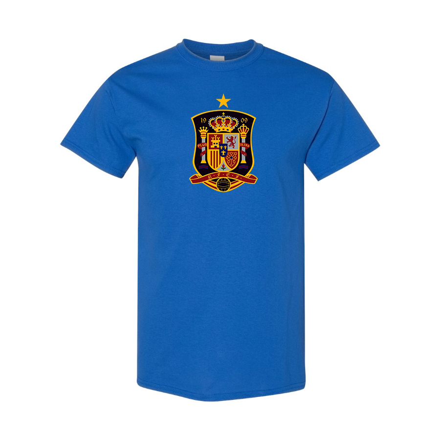 Youth Kids Spain National Soccer Team Cotton T-Shirt