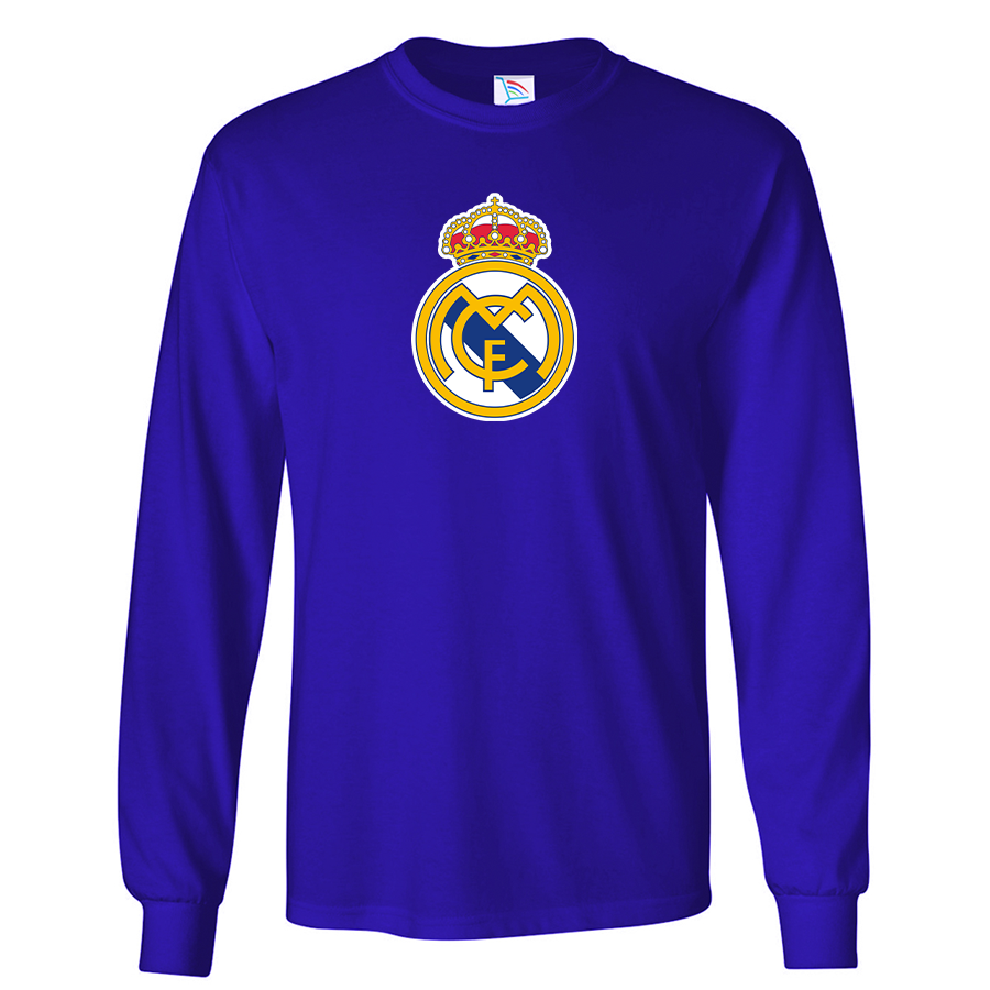 Men’s Real Madrid Soccer Long Sleeve T-Shirt