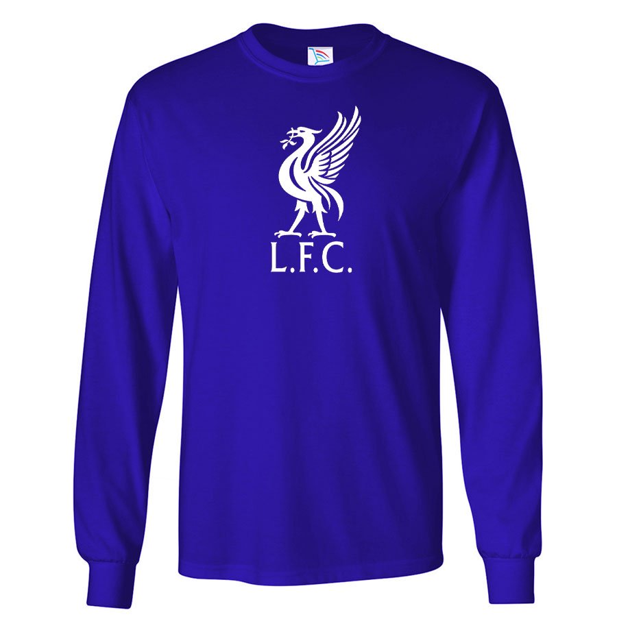 Men's Liverpool L.F.C. Soccer Cotton Long Sleeve T-Shirt