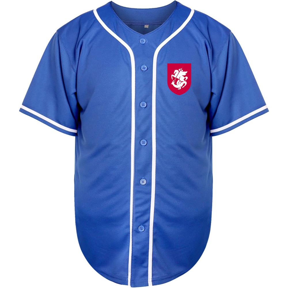 Men's Georgia National Soccer Team Baseball Jersey