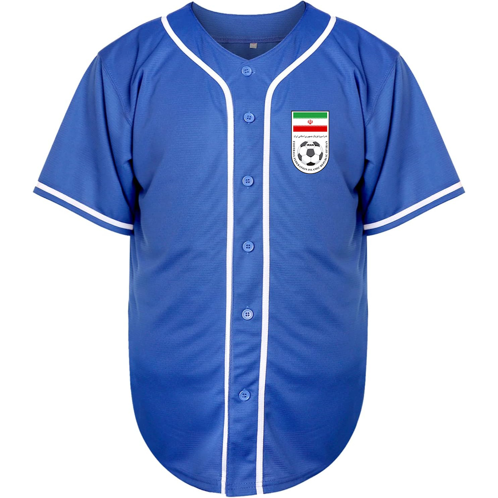 Men's Iran National Soccer Team Baseball Jersey