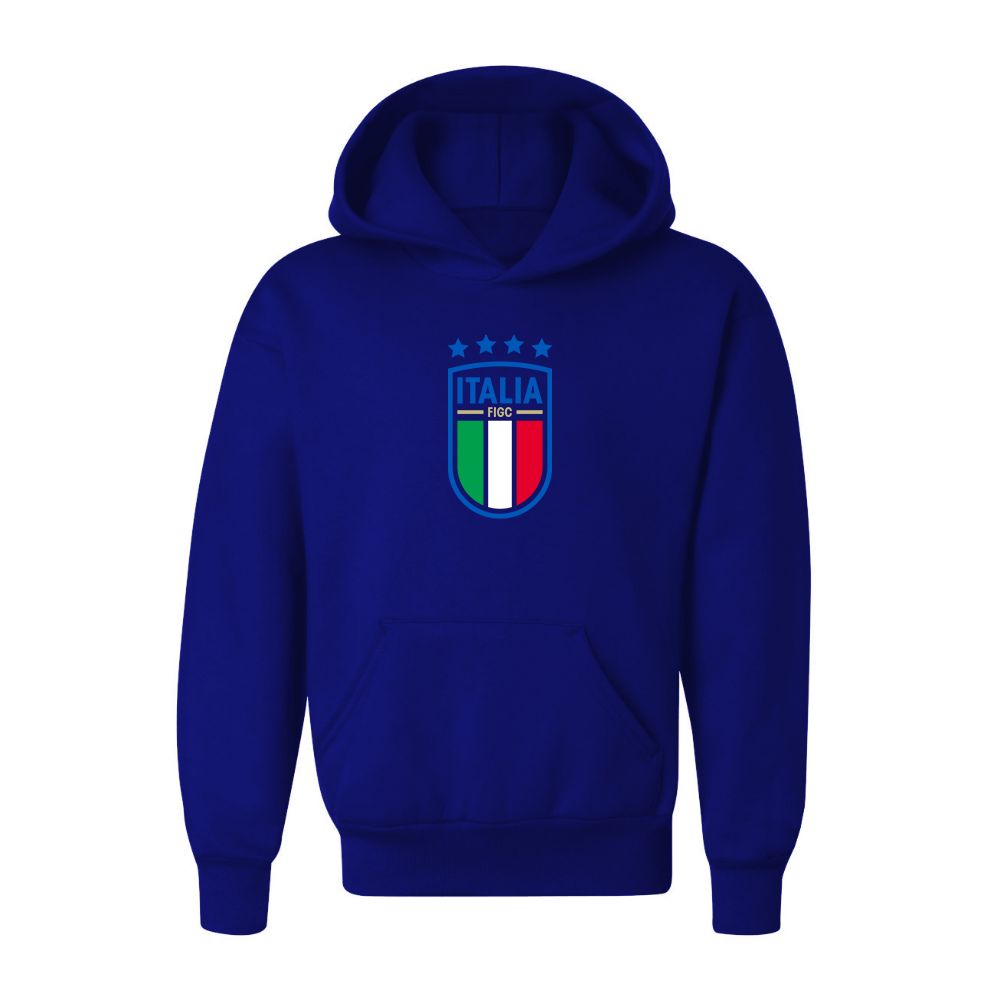 Youth Kids Italy National Soccer Pullover Hoodie