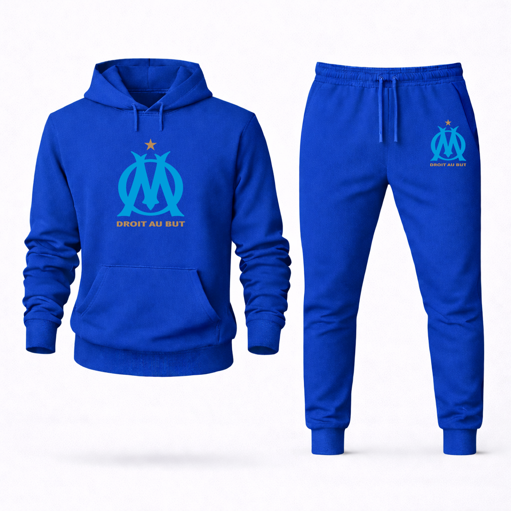 Men's Olympique de Marseille FC Hoodie Joggers Set