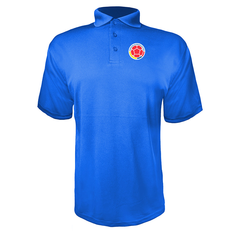 Men's Colombia National Soccer Team Polyester Polo