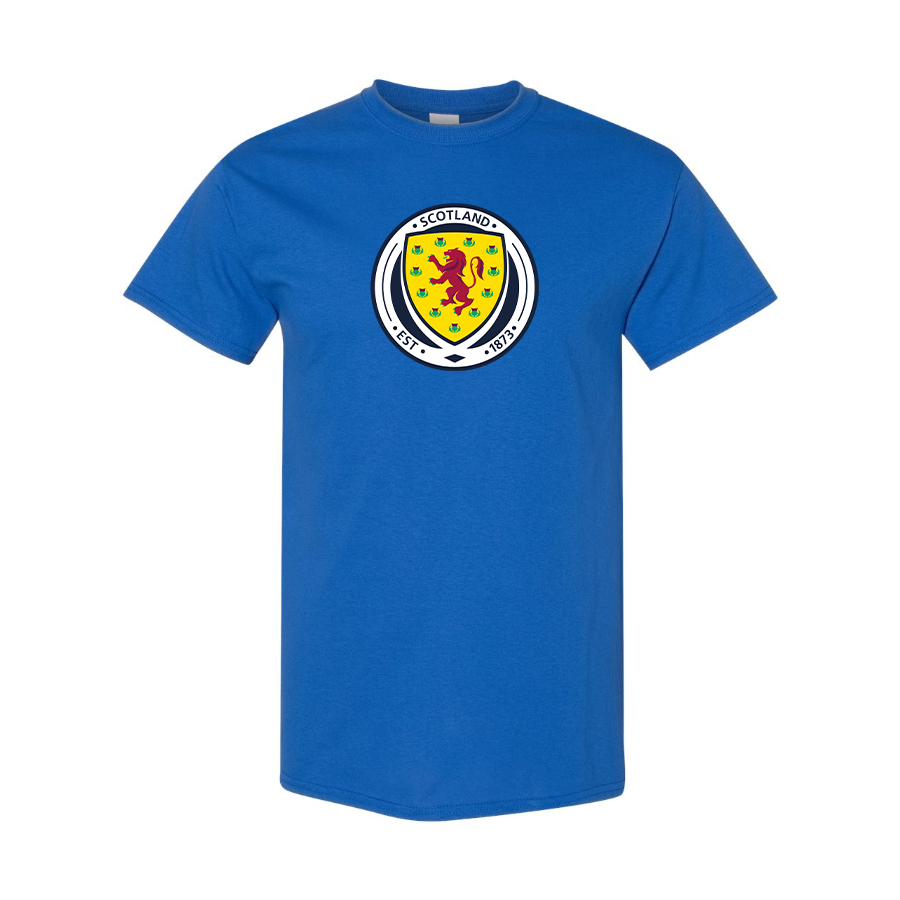 Youth Kids Scotland National Soccer Team Cotton T-Shirt