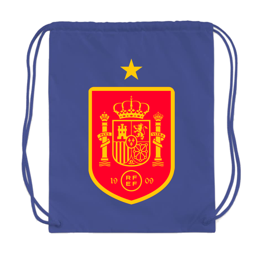 Spain Red Logo National Soccer Team Drawstring Bag