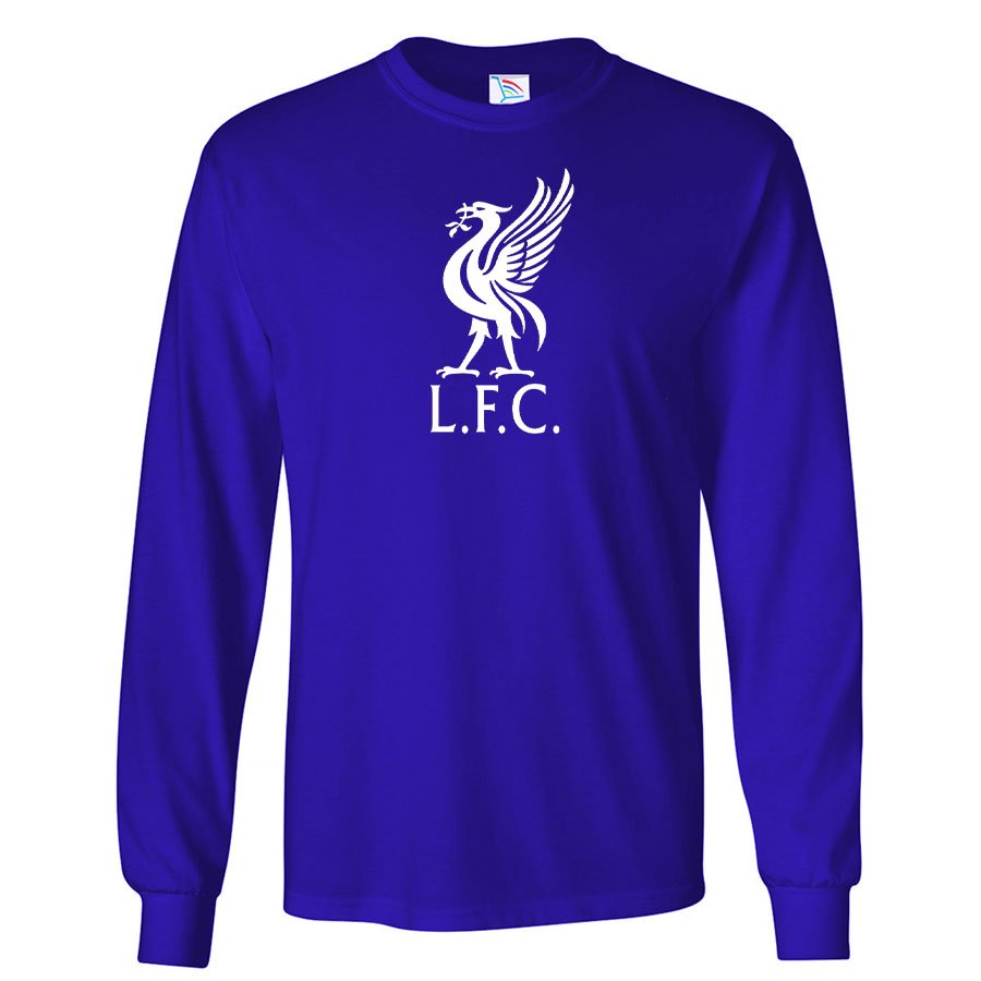 Youth Kids Liverpool L.F.C. Soccer Long Sleeve T-Shirt