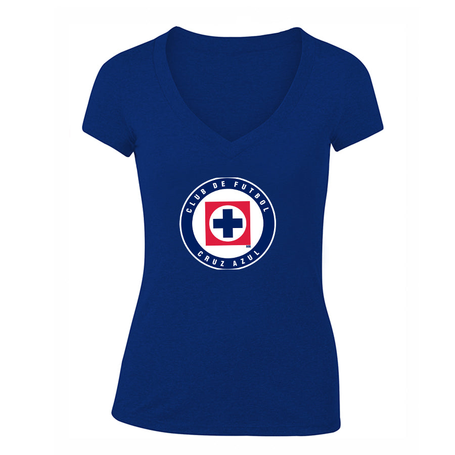 Women's Cruz Azul Football Club V-Neck T-Shirt