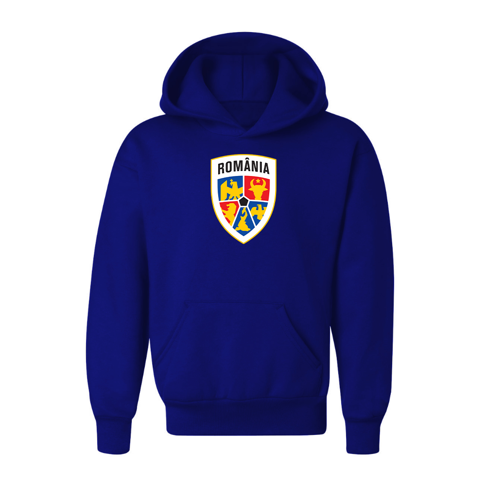 Youth Kids Romania National Soccer Team Pullover Hoodie