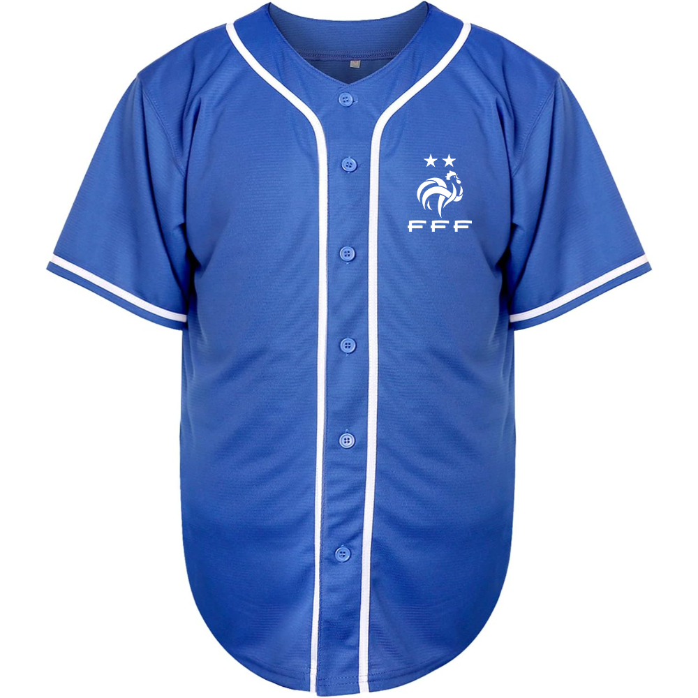 Men's France Soccer Baseball Jersey