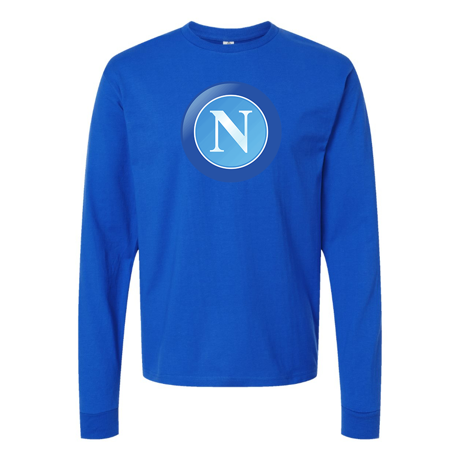 Men's Napoli FC Cotton Long Sleeve T-Shirt