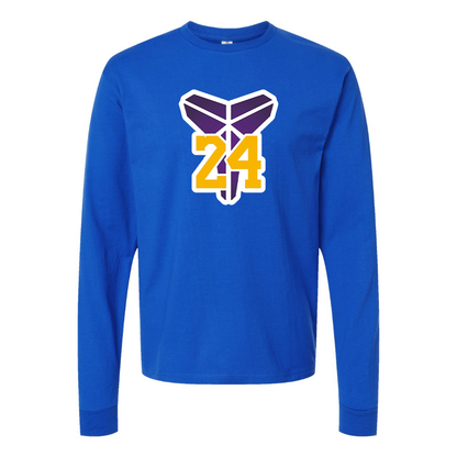 Men's Kobe Bryant Mamba 24 Cotton Long Sleeve T-Shirt
