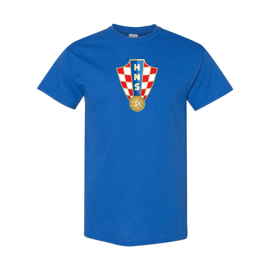 Youth Kids Croatia National Soccer Team Cotton T-Shirt