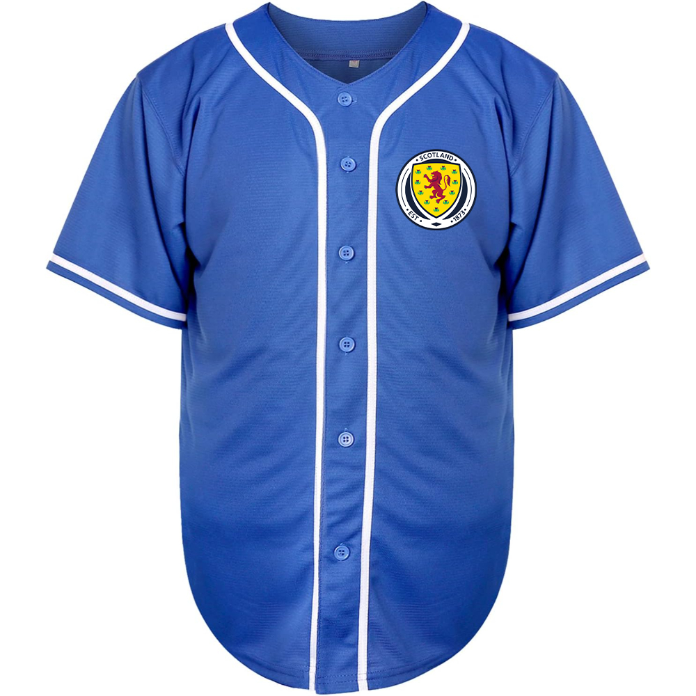 Men's Scotland National Soccer Team Baseball Jersey