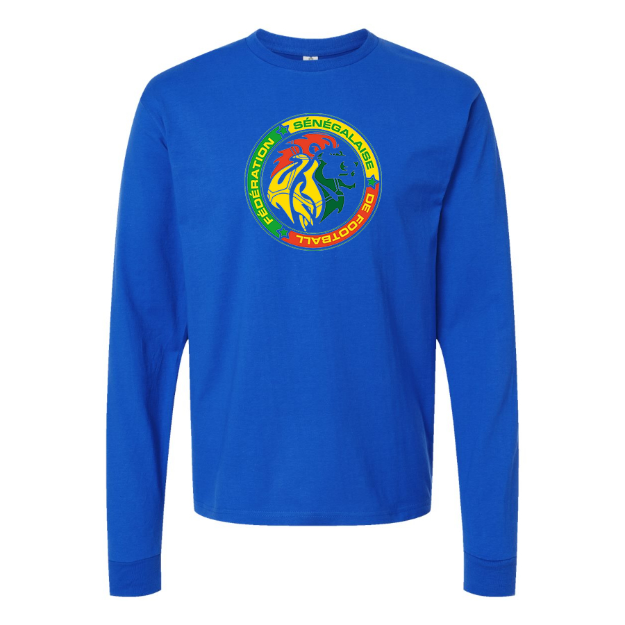 Youth Kids Senegal National Soccer Team Long Sleeve T-Shirt