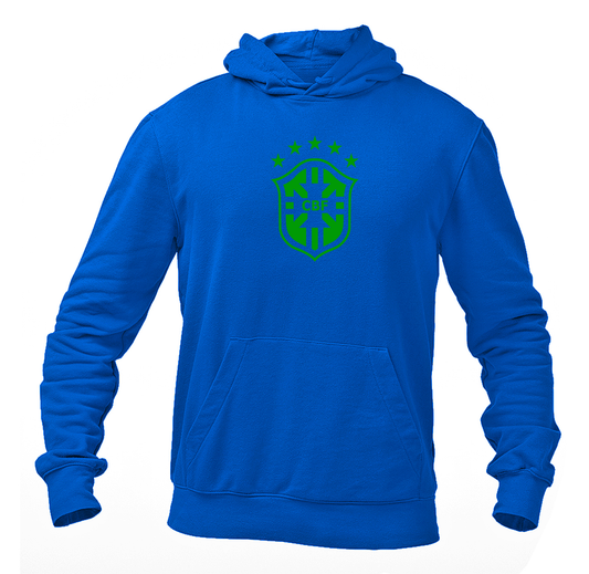 Men's Brazil Soccer Pullover Hoodie
