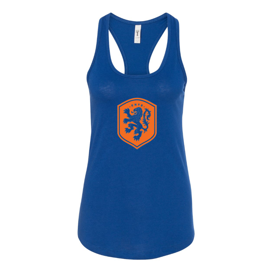 Women's Netherlands National Soccer Team Racerback Tank Top