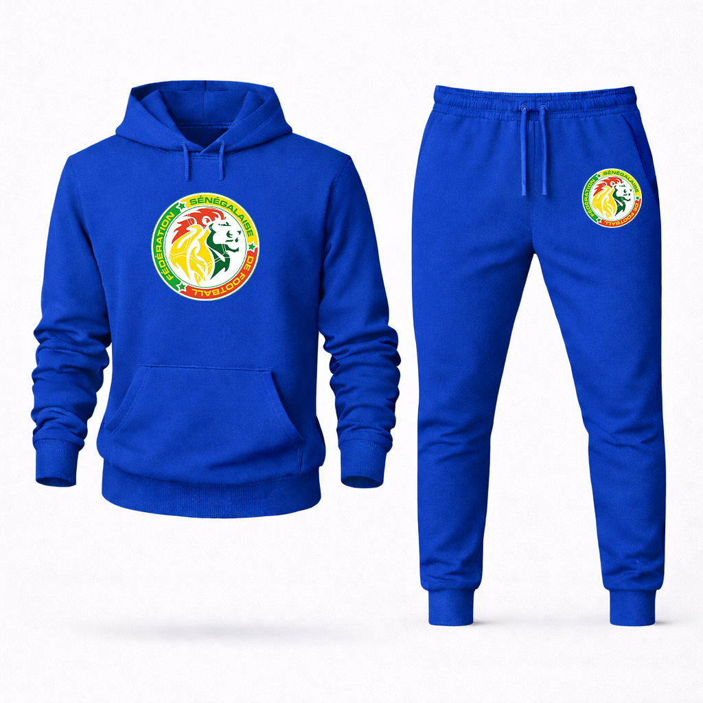 Men's Senegal National Soccer Team Hoodie Joggers Set