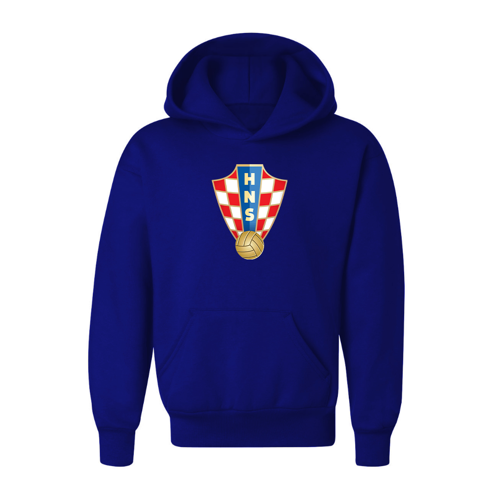 Youth Kids Croatia National Soccer Team Pullover Hoodie