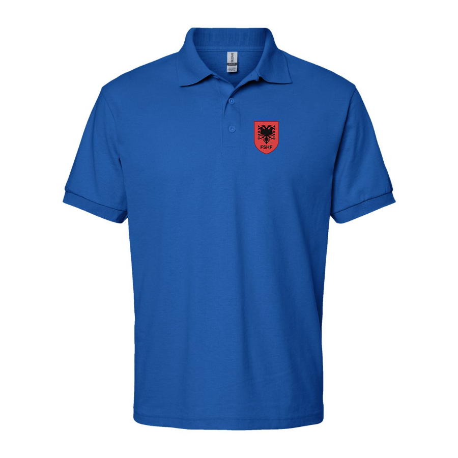 Men's Albania National Soccer Team Dry Blend Polo