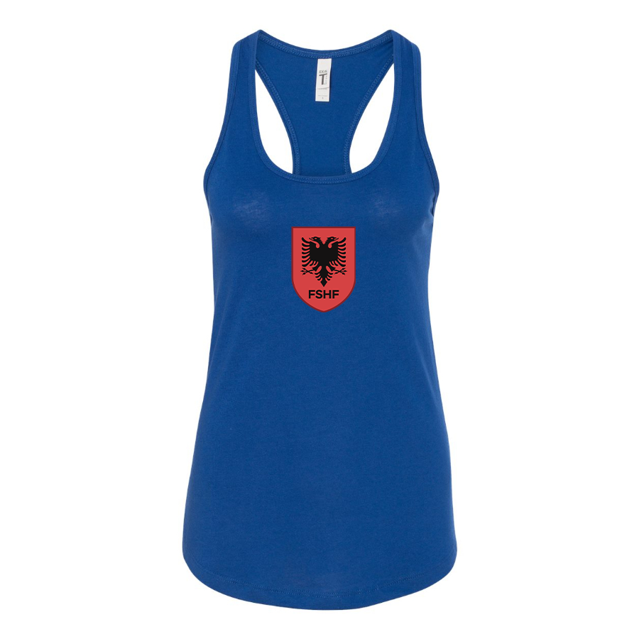 Women's Albania National Soccer Team Racerback Tank Top