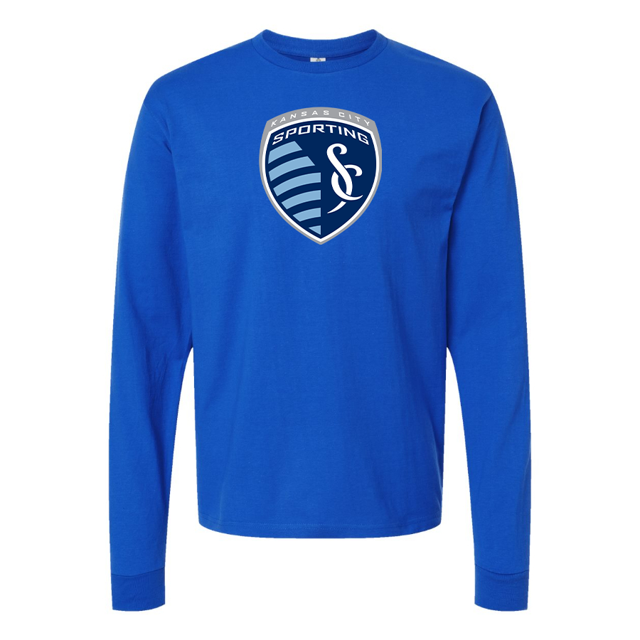 Youth Kids Sporting Kansas City FC Long Sleeve T-Shirt