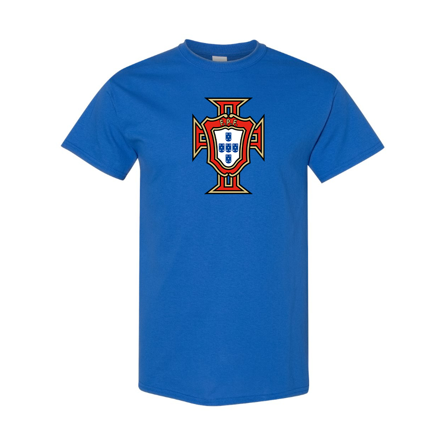 Youth Kids Portugal National Soccer Team Cotton T-Shirt