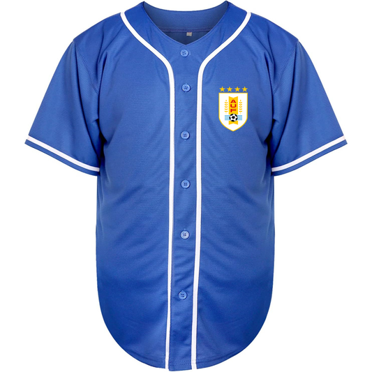 Men's Uruguay National Soccer Team Baseball Jersey