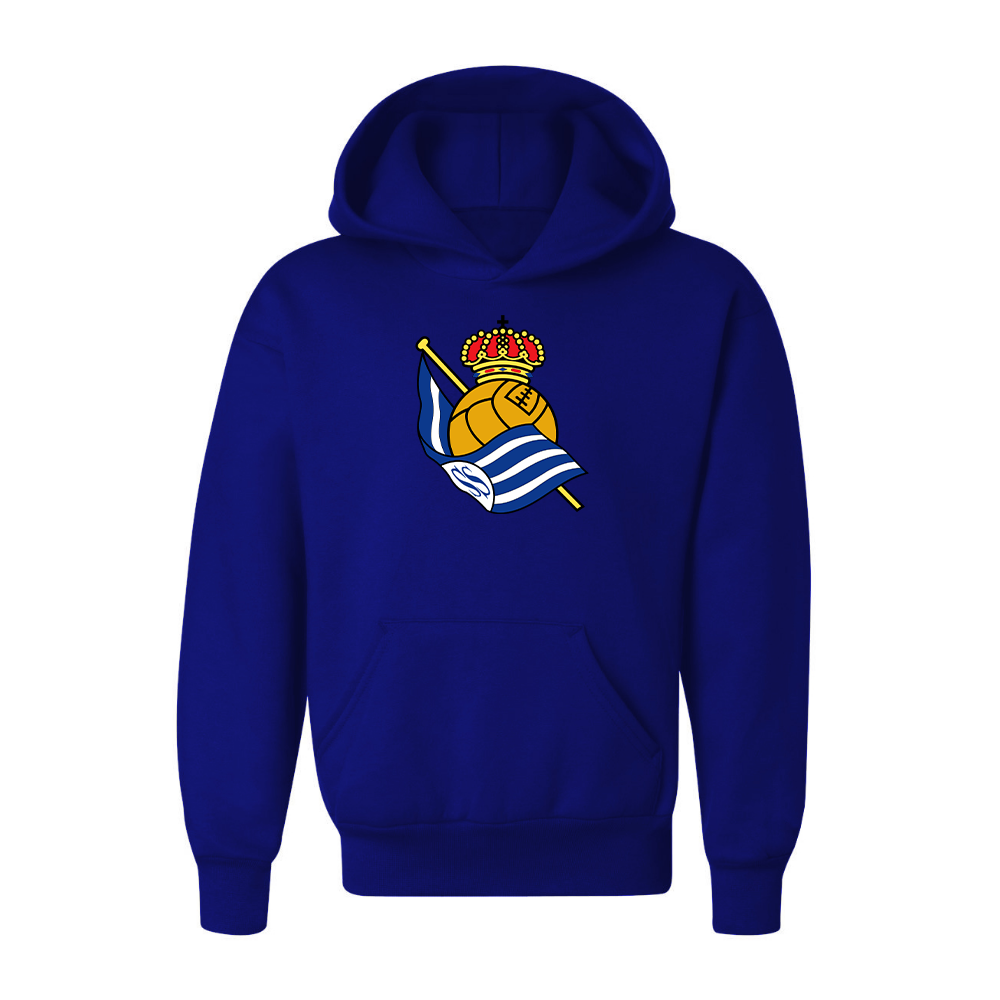 Youth Kids Real Sociedad FC Pullover Hoodie